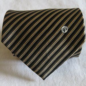 Versace Handmade Classic V2 Stripe Silk Neck Tie